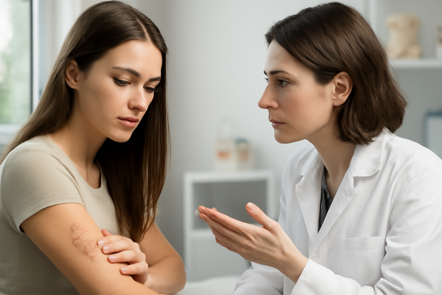 Cicatrices en la cara después de una herida