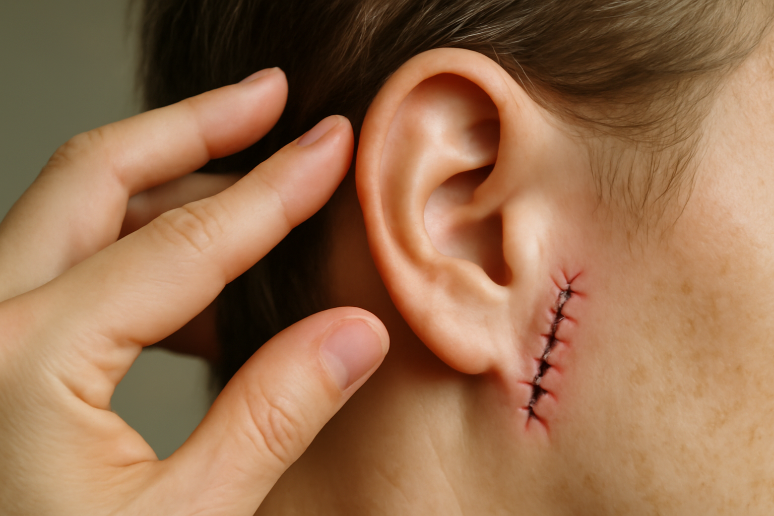 Cicatriz queloide en la oreja