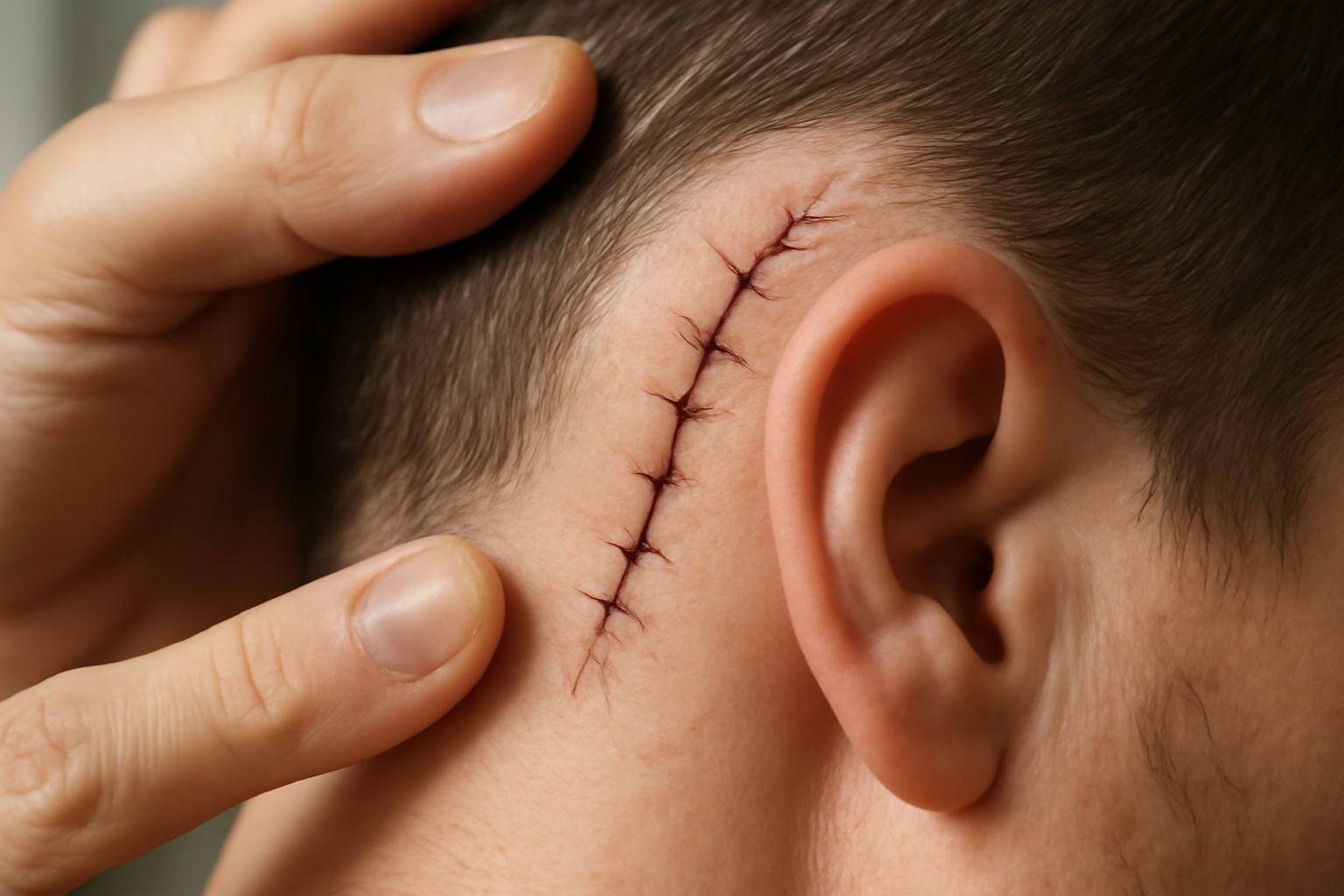 Cicatriz queloide en la oreja
